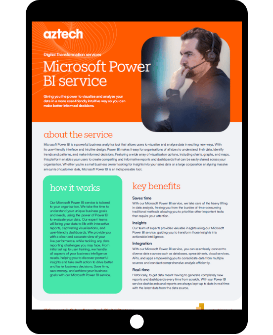 Microsoft Power BI Datasheet